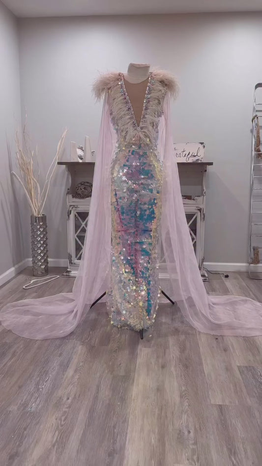 Sequin Show Gown